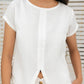 TEXTURED CAP SLEEVE TOP