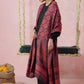 Parwana Weaved Shawl - Maroon