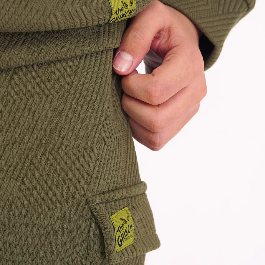 Olive Green Jacquard Set