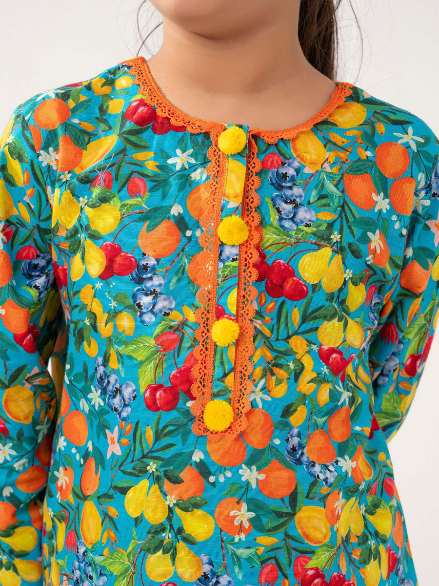 GIRLS KHADDAR SHIRT & TROUSER