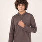 GREY COTTON CASUAL KURTA