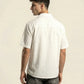 STRIPE TEXTURED CAMP COLLAR SHIRT