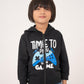 BOYS BLACK TERRY ZIPPER