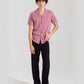 JACQUARD BUTTONDOWN SAFARI SHIRT
