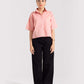 CROPPED PATCH POCKET SHIRT