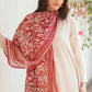 Nayaab Scarf - Rust Red