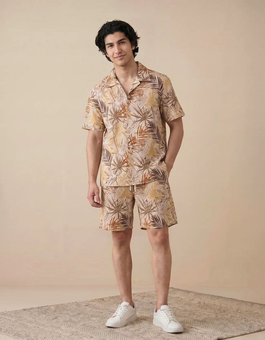 MEN’S PRINTED PREMIUM COTTON SHIRT