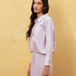 POPLIN SHIRT WITH ADJUSTABLE DRAWSTRING