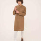 BROWN COTTON CASUAL KURTA