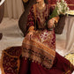 naaz-e-jahan Tussel Silk Mehroon 4Pc suit SJ-1074-S