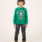 BOYS GREEN FLEECE SWEATSHIRT