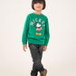 BOYS GREEN FLEECE SWEATSHIRT