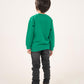 BOYS GREEN FLEECE SWEATSHIRT