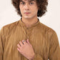 TROPICAL YARN DYED MUSTARD KURTA