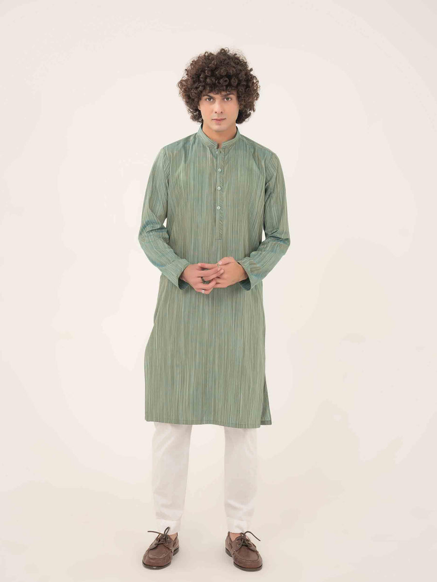 TROPICAL YARN DYED CASUAL KURTA
