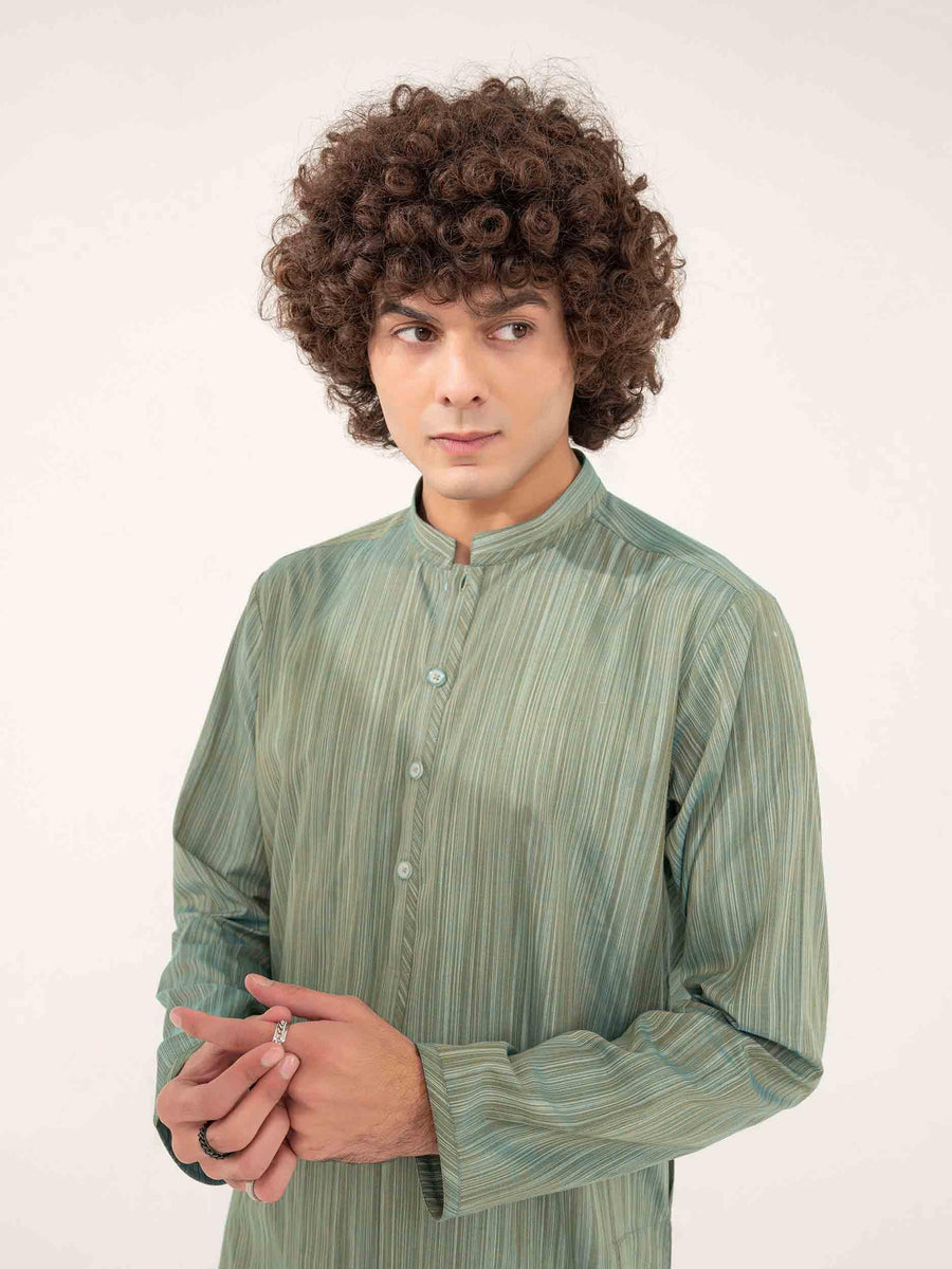 TROPICAL YARN DYED CASUAL KURTA