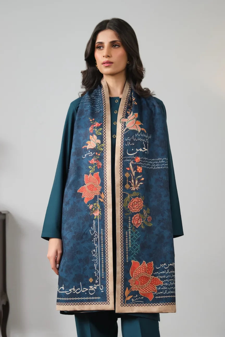 Mashal Stole - Blue