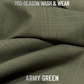 Excellent Wash & Wear - Army Green