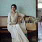 Roop Saree - Beige & Blue