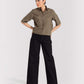 CROPPED PATCH POCKET SHIRT