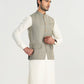 Sand Grey Suiting Waistcoat - A-Line Cut - Men
