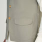 Bosky White Kurta Shalwar with Sand Grey Suiting Waistcoat - Straight Cut - Men