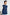 Midnight Blue Textured Blended Waistcoat - Straigth Cut - Men