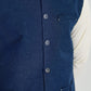 Midnight Blue Textured Blended Waistcoat - Straigth Cut - Men