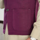 Plum Handloomed Khaddar Waistcoat - A-Line Cut - Men