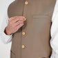 Sand Beige Suiting Waistcoat - Straight Cut - Men