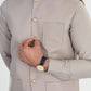 Dull Nude Kameez Shalwar with Blended Waistcoat - A-Line Cut - Men