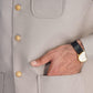 Dull Nude Kameez Shalwar with Blended Waistcoat - A-Line Cut - Men