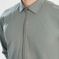 Sand Grey French Collar Kameez Shalwar - Men