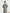 Sand Grey French Collar Kameez Shalwar - Men
