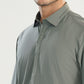 Sand Grey French Collar Kameez Shalwar - Men