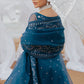 AZURE TRANQUIL-3PC ORGANZA EMBROIDERED PRET