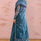 AZURE TRANQUIL-3PC ORGANZA EMBROIDERED PRET