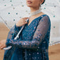 AZURE TRANQUIL-3PC ORGANZA EMBROIDERED PRET
