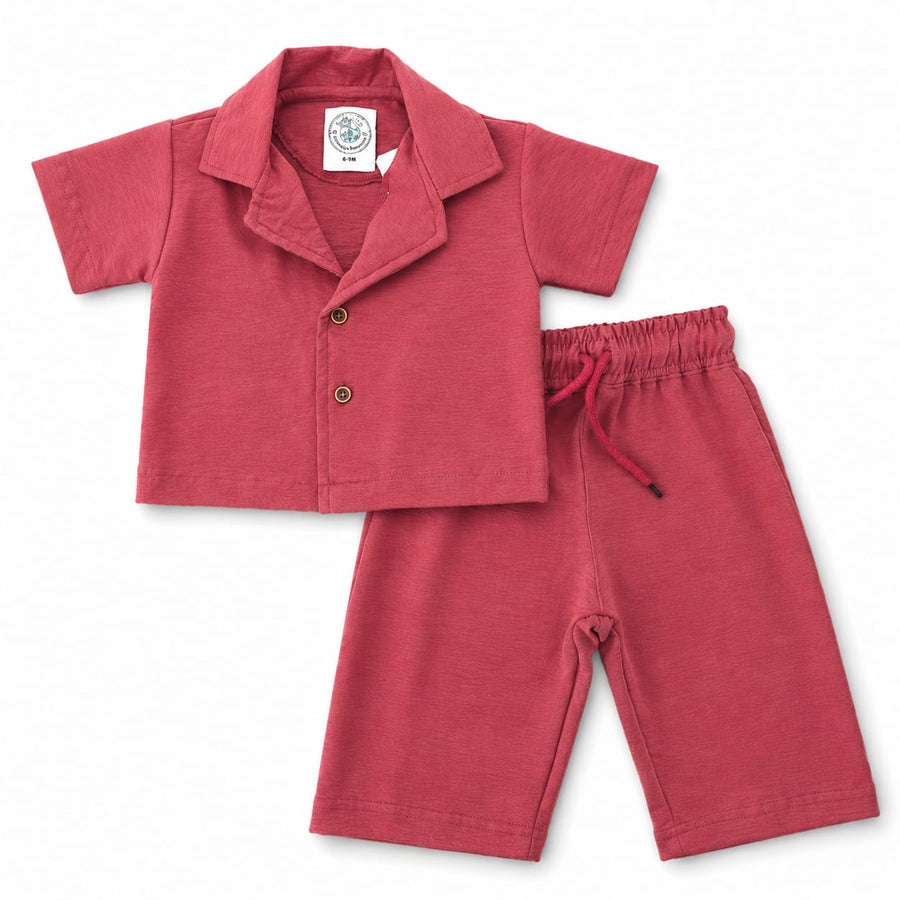 Amora Lounge Co-ord Set - Berry Rose