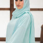 Aqua Georgette Hijab