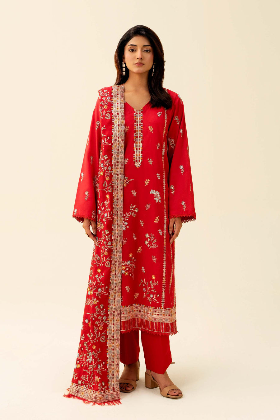 3 Piece - Embroidered Lawn Suit (Unstitched)