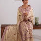 FAWN RADIANCE-3PC LINEN EMBROIDERED SUIT