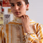 OCHRE BLISS-3PC KHADDAR PRINTED SUIT