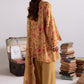 MUSTARD ORCHID-3PC LINEN PRINTED SUIT