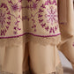 FAWN RADIANCE-3PC LINEN EMBROIDERED SUIT