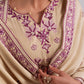 FAWN RADIANCE-3PC LINEN EMBROIDERED SUIT