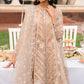 BRONZE BLAZE-3PC ORGANZA EMBROIDERED PRET