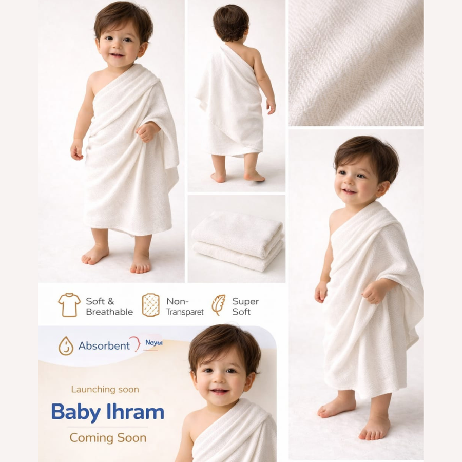 Baby Ihram – Premium Khaddi Fabric (2–10 Years)