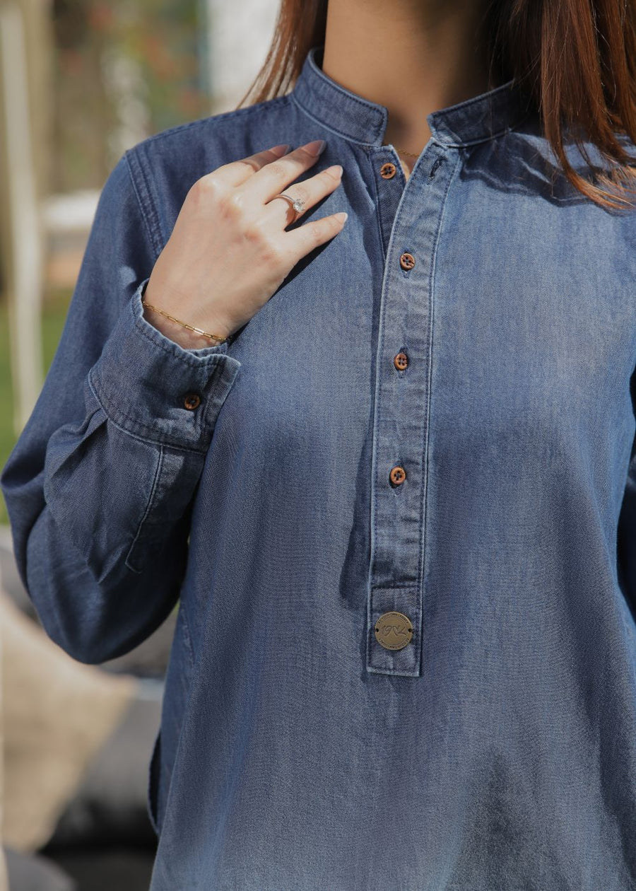 Balayage Blue Kurta Her