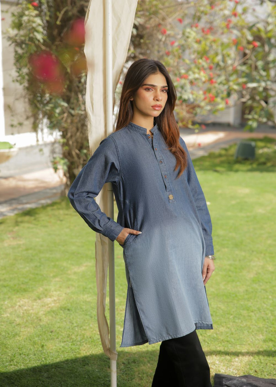 Balayage Blue Kurta Her